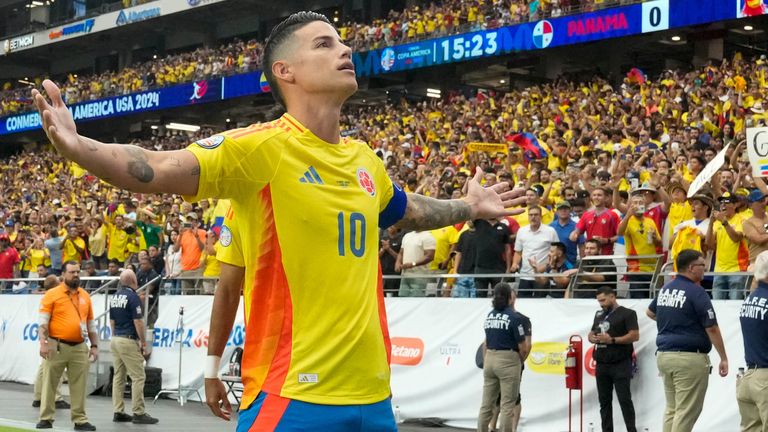 James Rodriguez kann wieder jubeln: Bei der Copa America wirkt der Kolumbianer wie transformiert.