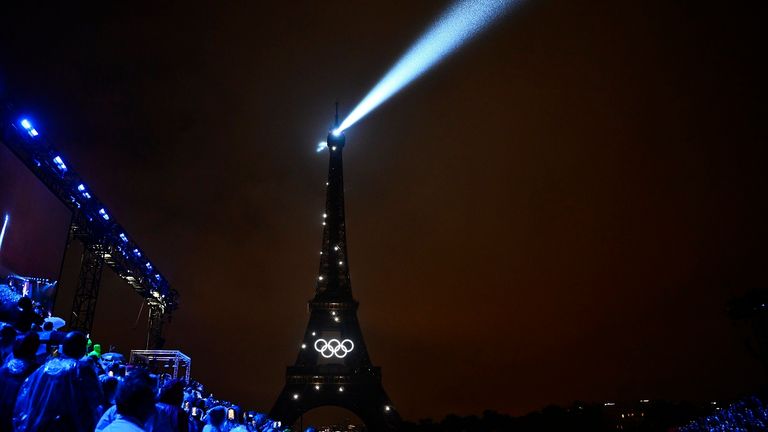 Die besten Bilder der Olympia-Eröffnungsfeier in Paris.