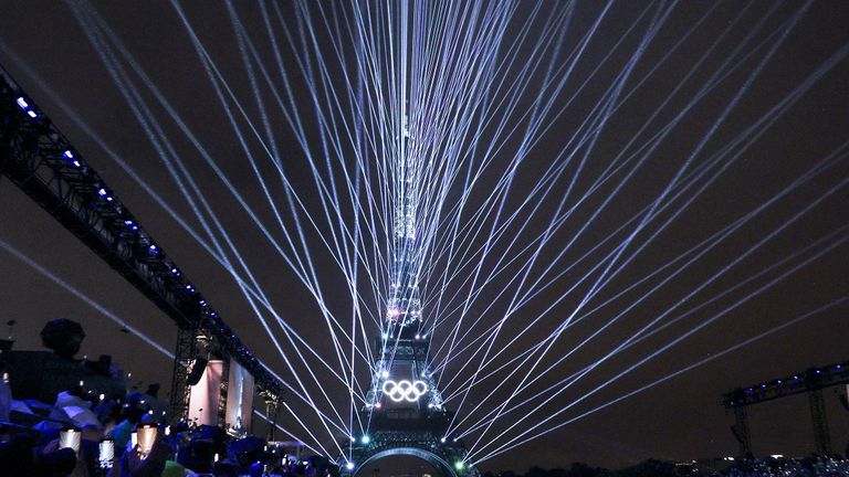 Die besten Bilder der Olympia-Eröffnungsfeier in Paris.