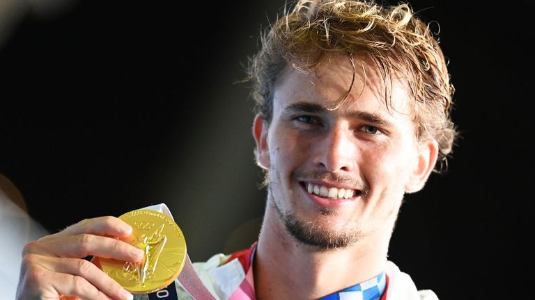 Wiederholung in Paris? Alexander Zverev gewann 2021 in Tokio die Goldmedaille.