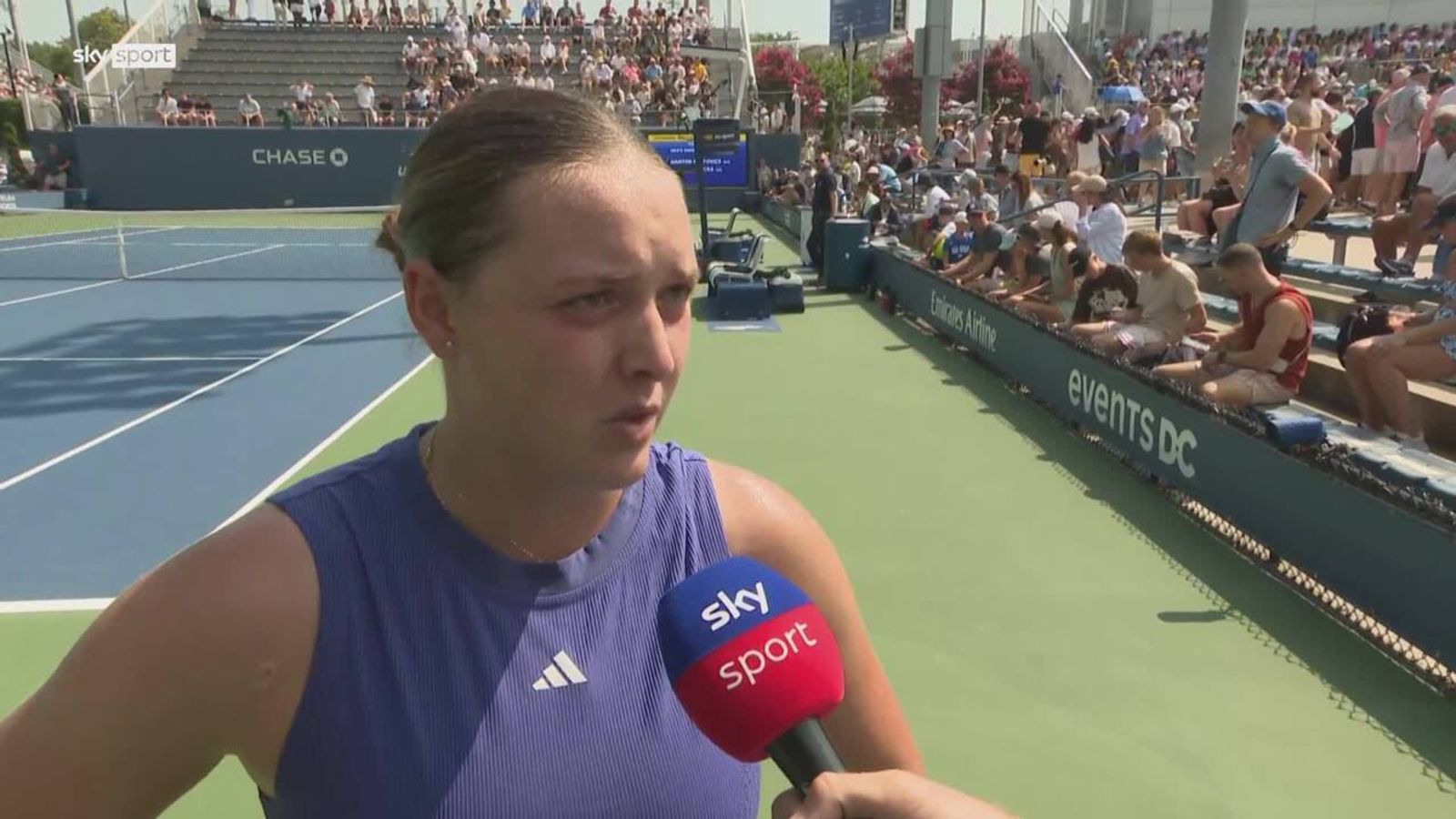 Jule Niemeier über ihren Sieg in der ersten Runde der US Open | Tennis ...