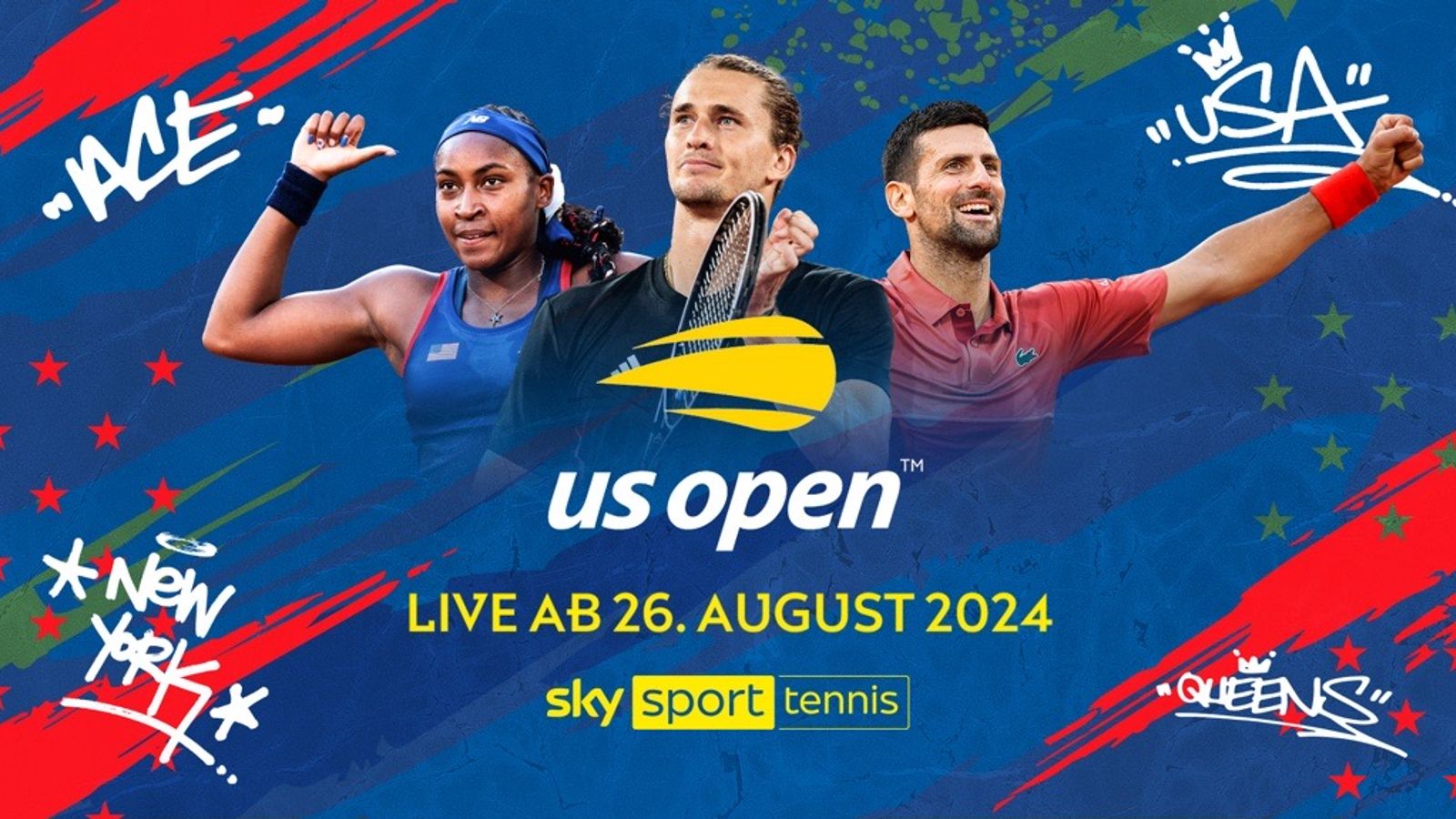 US Open live bei Sky: Kooperation mit Sportdeutschland.TV