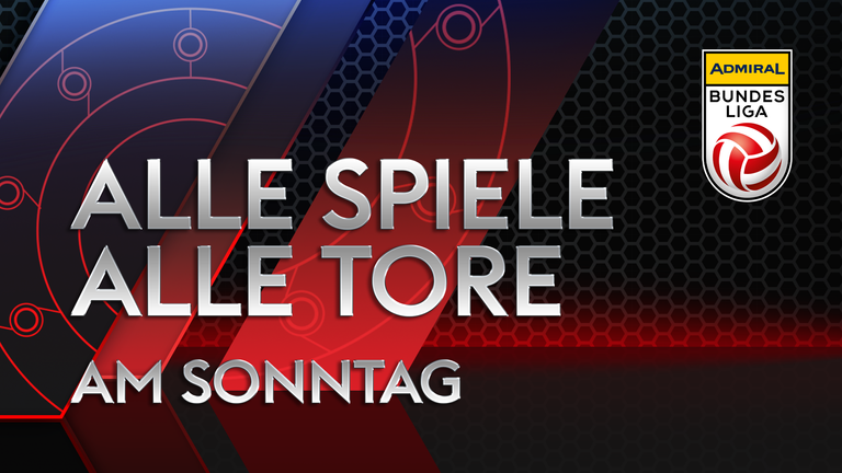 Alle Spiele, alle Tore am Sonntag