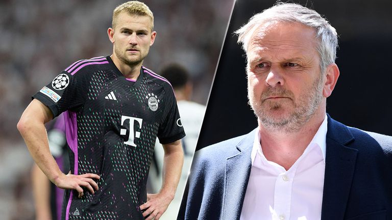 Sky Experte Didi Hamann (r.) sieht den bevorstehenden Bayern-Abschied von Matthijs de Ligt kritisch.