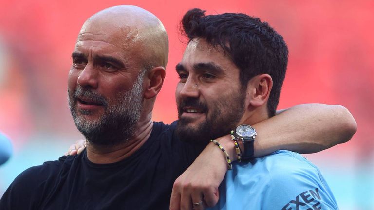 Pep Guardiola und Ilkay Gündogan sind wiedervereint bei Manchester City.