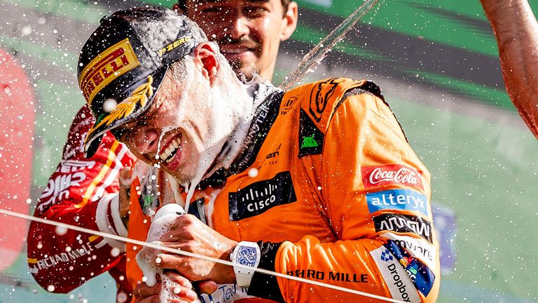 Lando Norris gewinnt den GP der Niederlande souverän vor Max Verstappen und Charles Leclerc.