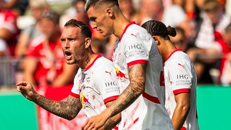 Die Spieler von RB Leipzig legten einen glanzlosen Pokalauftritt hin