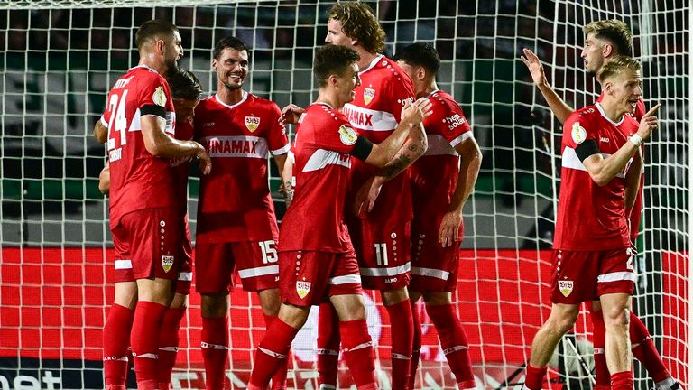 Souverän! Der VfB Stuttgart bezwingt Preußen Münster und steht in der 2. Runde des DFB-Pokals.