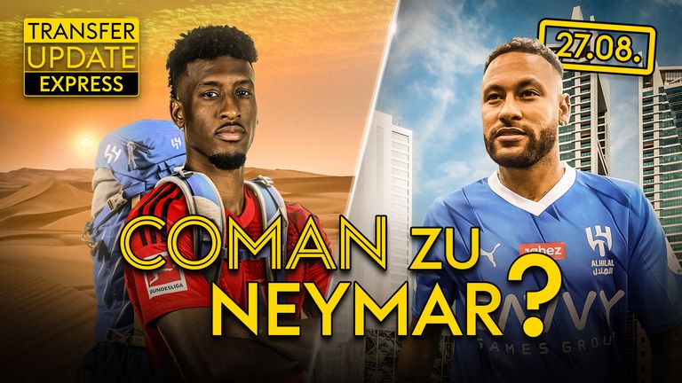 Transfer Update - Express vom 27.08.2024: Heute in &#34;Transfer Update - die Show&#34;: Coman nach Saudi-Arabien? Bayern einig mit Al-Hilal – Entscheidung gefallen! Jonathan Tah wird Leverkusen-Vertrag nicht verlängern