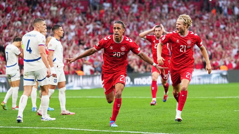 Dänemark gewinnt in der Nations League unter Augsburg-Co-Trainer Knudsen gegen Serbien.