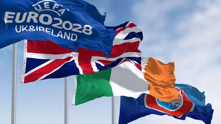 Die Europameisterschaft 2028 findet in Großbritannien und Irland statt.