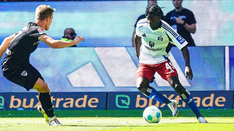 Fabio Balde erzielte im DFB-Pokal gegen Preußen Münster sein erstes Pflichtspieltor für die Hamburger.