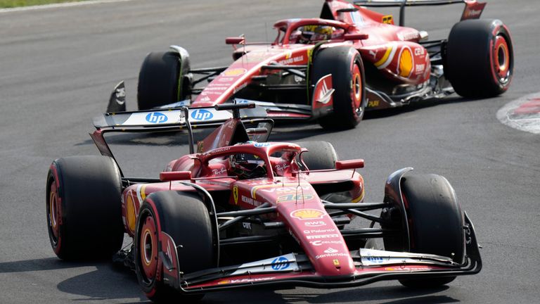 Charles Leclerc (Ferrari) in Monza.