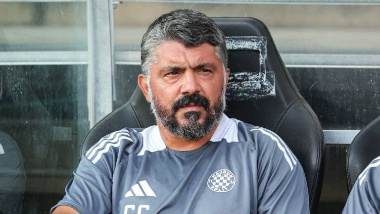 Gennaro Gattuso ist Trainer in Kroatien von Hajduk Split.