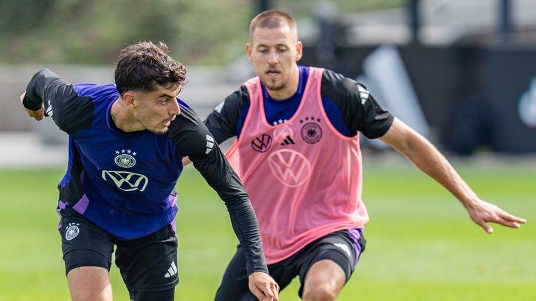 Kai Havertz (l.) ist neuer DFB-Vizekapitän.