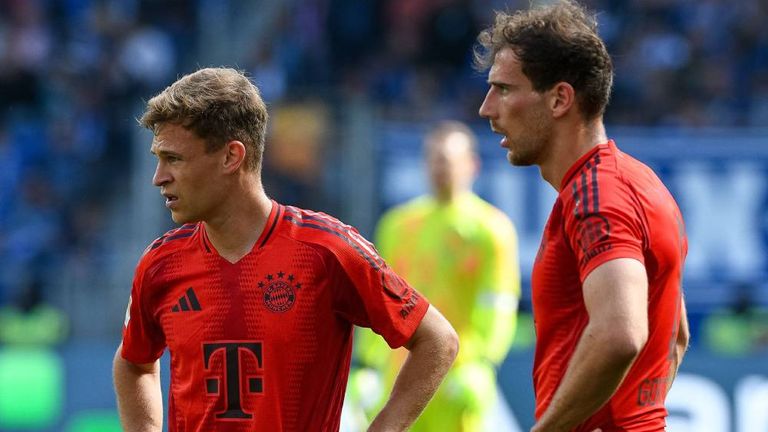 Joshua Kimmich (l.) und Leon Goretzka treffen mit dem FC Bayern am Dienstag auf Dinamo Zagreb.