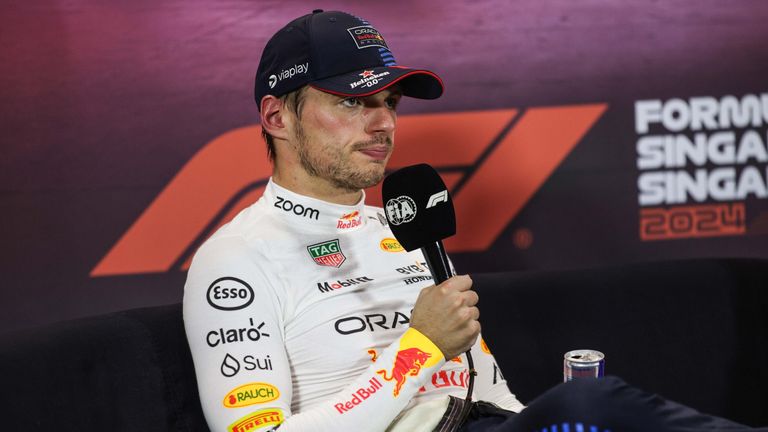 Max Verstappen gab nach dem Qualifying von Singapur eine denkwürdige Pressekonferenz.