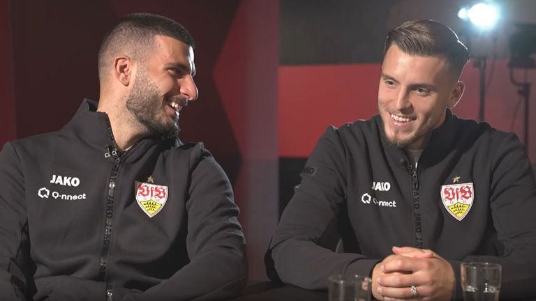 Deniz Undav (l.) und Ermedin Demirovic sind beim VfB Stuttgart derzeit bestens in blendender Form. 