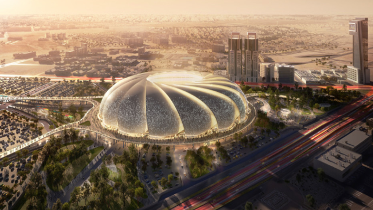 Aramco Stadium in Khobar | Kapazität: 46,096 (Quelle: saudi2034bid.com)