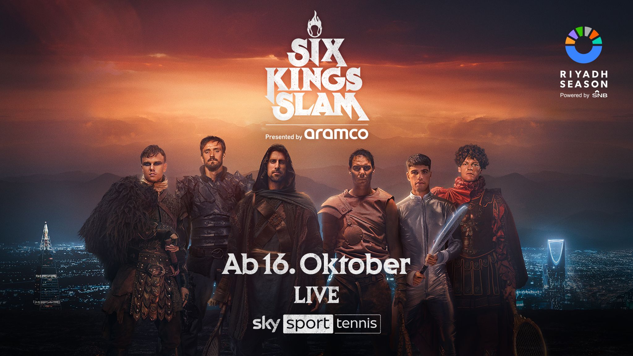 Six Kings Slam 2024 HEUTE LIVE Übertragung, Teilnehmer, Tickets