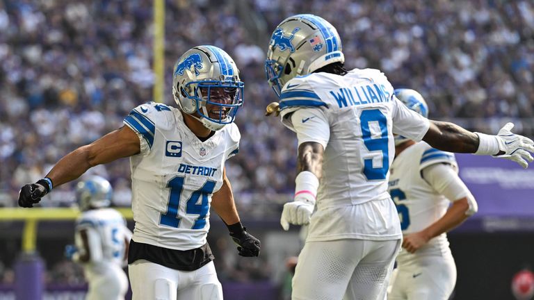 Amon-Ra St. Brown hat mit den Detroit Lions das Spiel gegen die Minnesota Vikings gewonnen