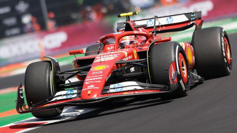 Carlos Sainz (Ferrari) in Mexiko.