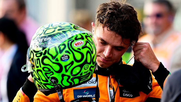 Lando Norris war nach der Strafe kurz vor Rennende, die ihm den dritten Platz gekostet hat, bedient. 