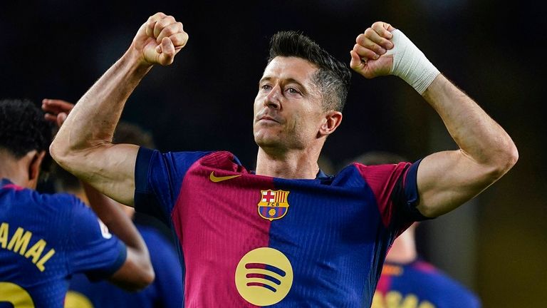 Robert Lewandowski spielt seit 2022 beim FC Barcelona.