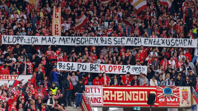 Die Fans vom FSV Mainz 05 zeigen sich wenig begeistert von Jürgen Klopp's neuer Aufgabe