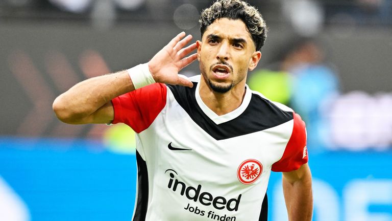 Omar Marmoush spielt bei Eintracht Frankfurt groß auf.