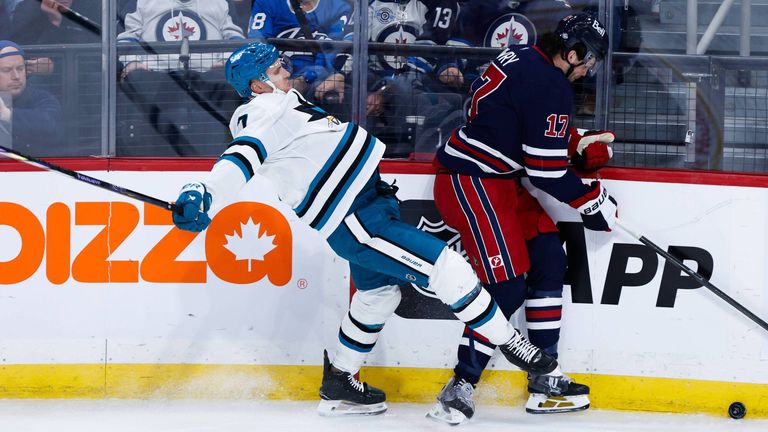 Die San Jose Sharks unterliegen den Winnipeg Jets klar.