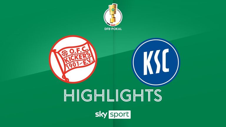 Kickers Offenbach - Karlsruher SC - die Highlights | DFB-Pokal