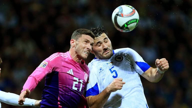 Robin Gosens stand nach über einem Jahr Pause im Nations-League-Spiel gegen Bosnien-Herzegowina wieder auf dem Platz. 