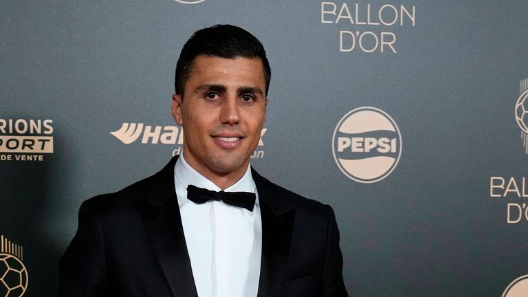 Manchesters Rodri gewinnt den Ballon d'Or 2024. 