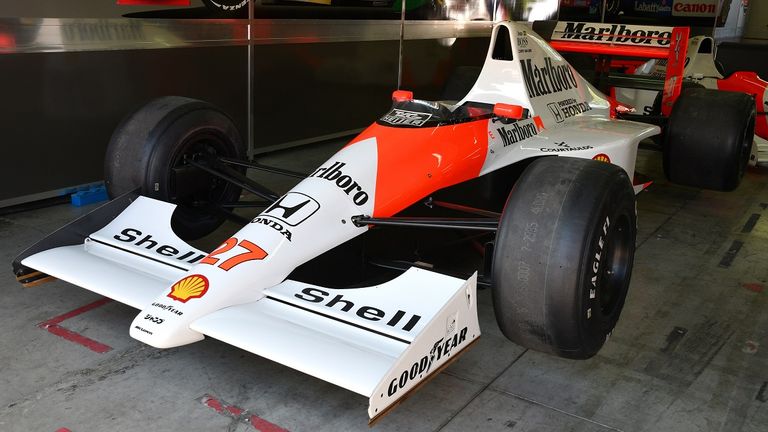 Mit dem MP4/5B hatte Ayrton Senna 1990 die WM für McLaren gewonnen.