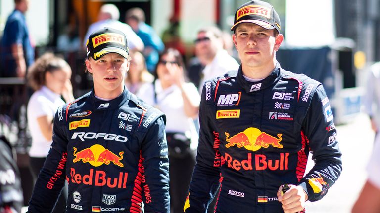 Tim Tramnitz (r.) und Oliver Goethe gehören zum Juniorprogramm von Red Bull.