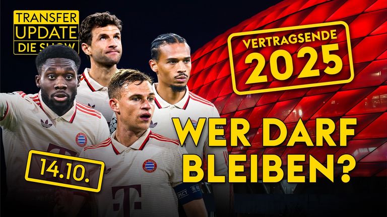 Heute in "Transfer Update XXL":
7 FCB-Stars mit Vertragsende 2025 - wer darf bleiben? Außerdem: Jeremie Frimpong mit Ausstiegsklausel im Sommer, Real mit Interesse
