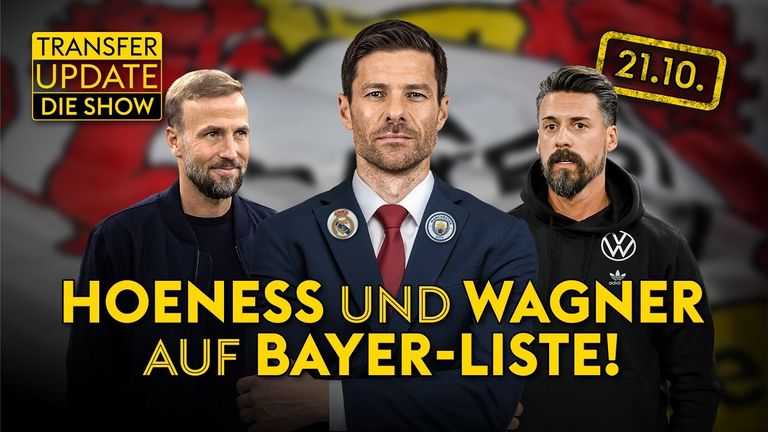 Heute in "Transfer Update - Die Show": Leverkusen sucht schon Alonso-Nachfolger. Leweling hat im Sommer Ausstiegsklausel. Dreesen-Verbleib offen, FCB sprach mit Mintzlaff.