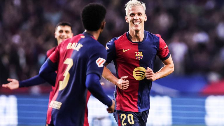 Dani Olmo führt den FC Barcelona zum nächsten Sieg.