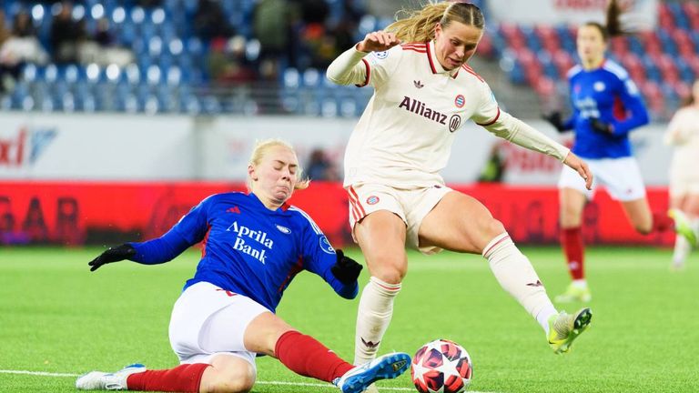 Die Bayern-Frauen kommen in Norwegen nicht über ein 1:1 hinaus. 