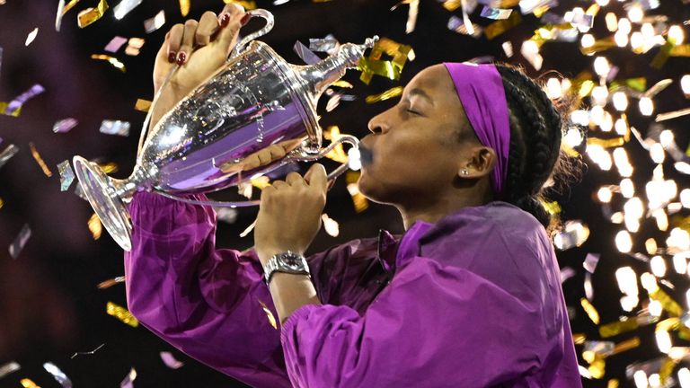 Coco Gauff hat erstmals in ihrer Karriere die WTA-Finals gewonnen. 