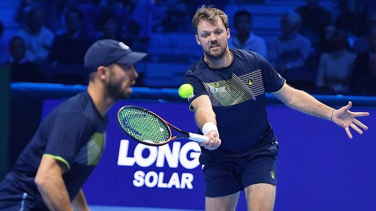 Kevin Krawietz (r.) und Tim Pütz überzeugten auch im Finale der ATP Finals.