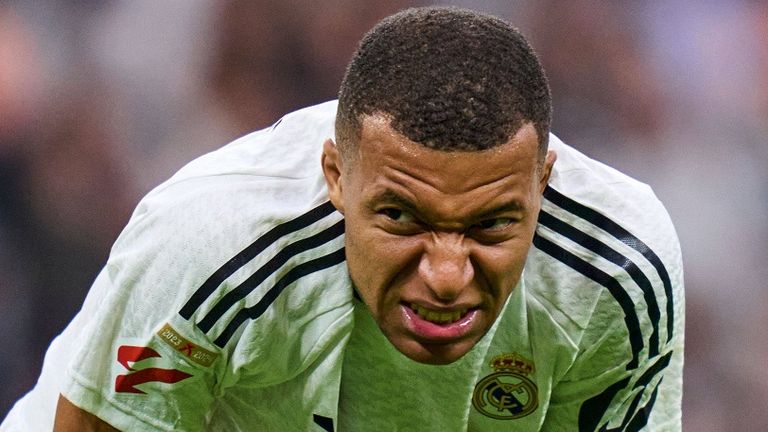 Kylian Mbappe spielt seit vergangenem Sommer für Real Madrid.