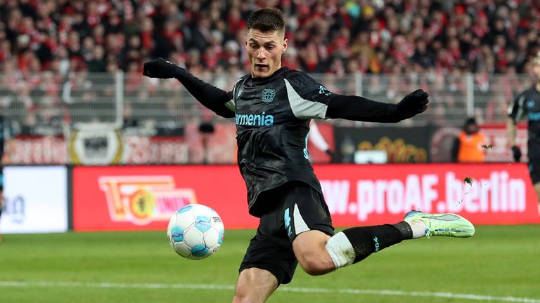 Patrik Schick erzielt beim 2:1-Sieg von Bayer Leverkusen bei Union Berlin den entscheidenden Treffer. 