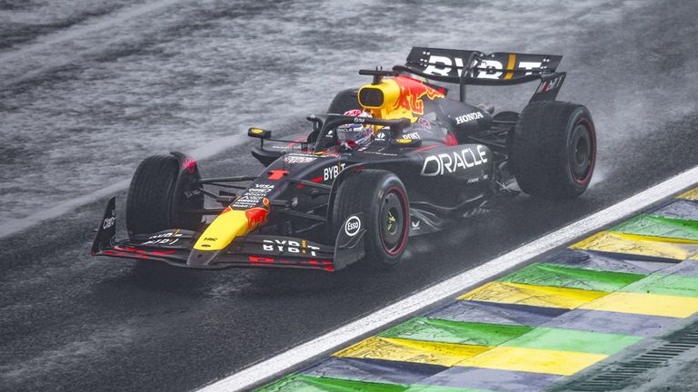 Max Verstappen (Red Bull) in Sao Paulo.