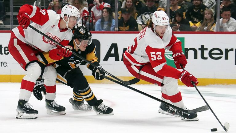 Wieder zurück in der Erfolgsspur: Moritz Seider & die Red Wings.