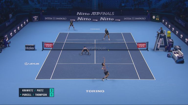 Kevin Krawietz und Tim Pütz stehen als erstes deutsches Doppel überhaupt bei den ATP-Finals im Halbfinale. Sky zeigt das Spiel live und kostenlos für alle.