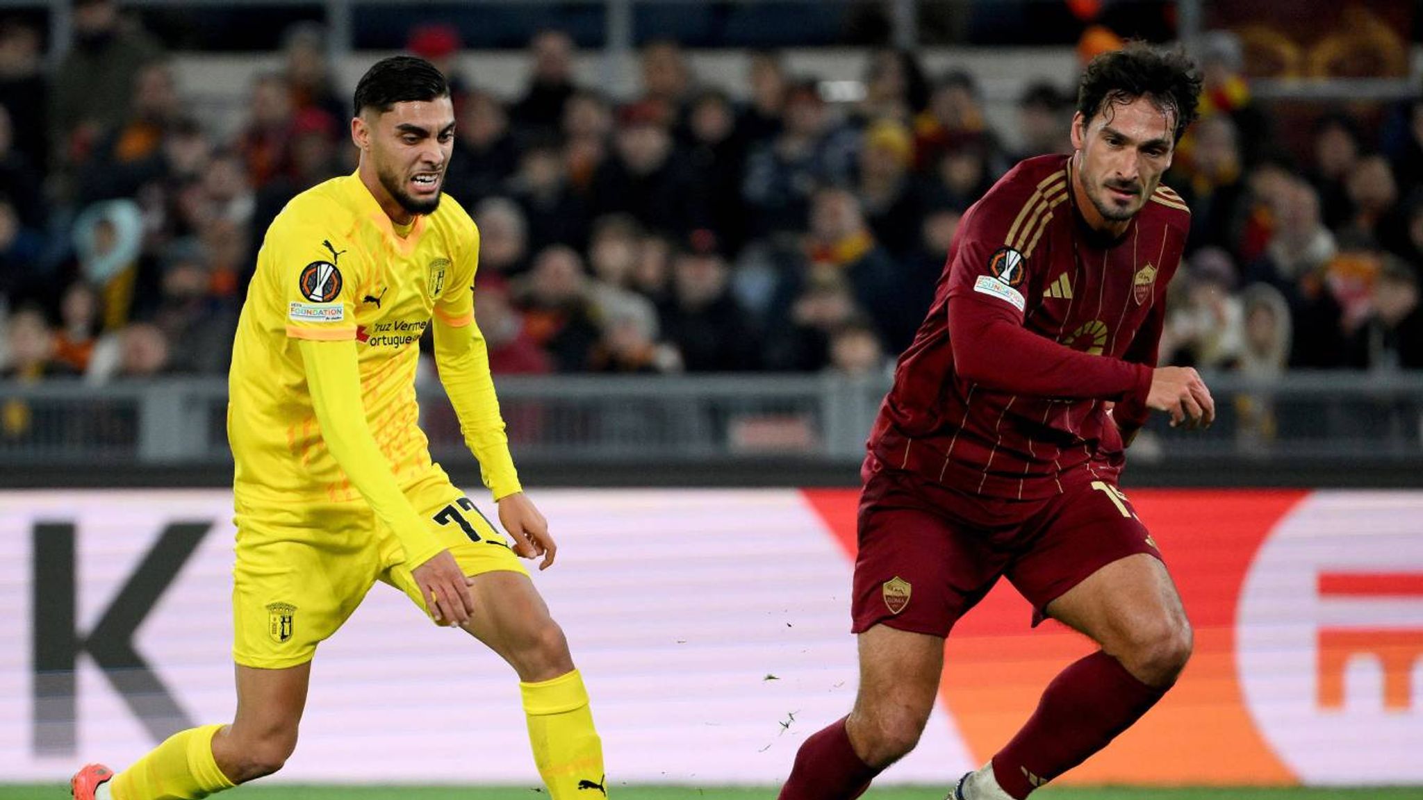 Rom Union Rom und Manchester United feiern Siege in der Europa League, Nizza ...