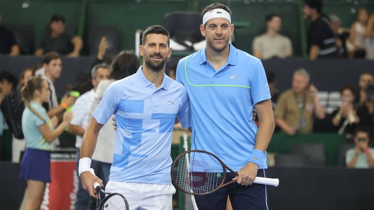 Juan Martin del Potro (r.) verabschiedet sich von der Tennis-Bühne.