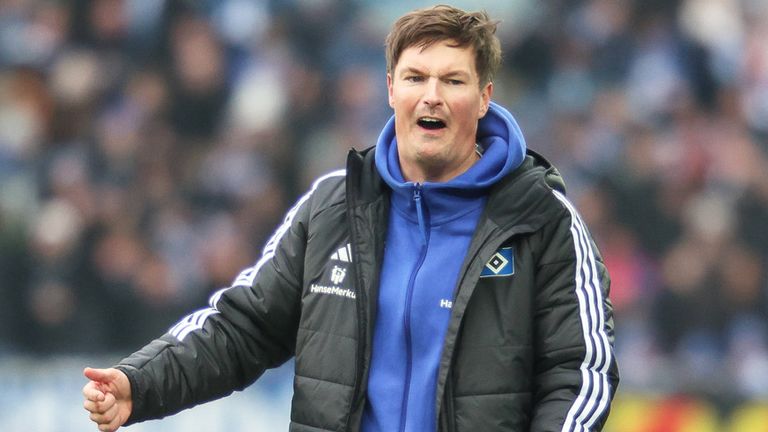 Merlin Polzin bliebt bis Weihnachten Trainer beim Hamburger SV.